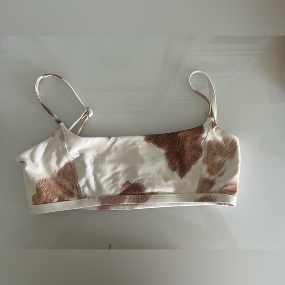 WeWoreWhat Cami Bra Top Cowhide Beige Multi - Size Medium (M) - Picture 3 of 6